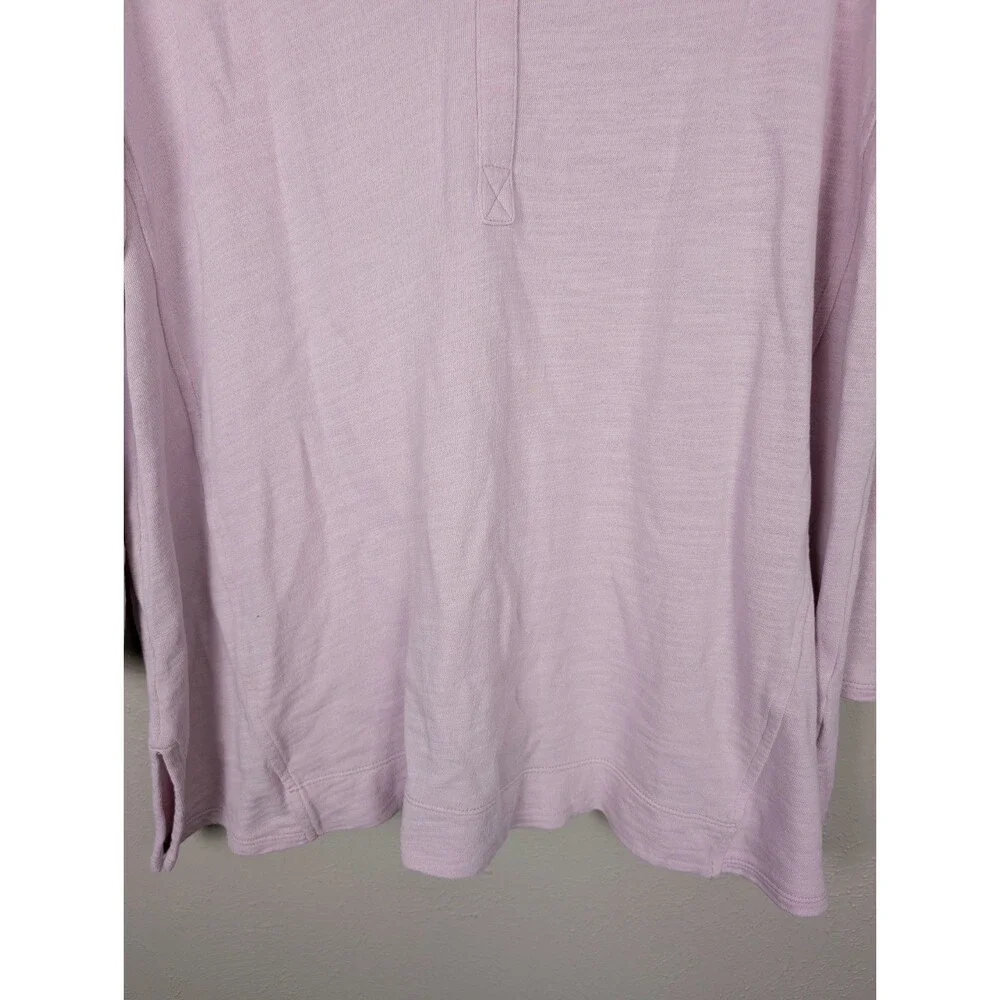 Pure J. Jill Women's XL Pink Organic Cotton Long Sleeve Tunic Coastal Comfort
